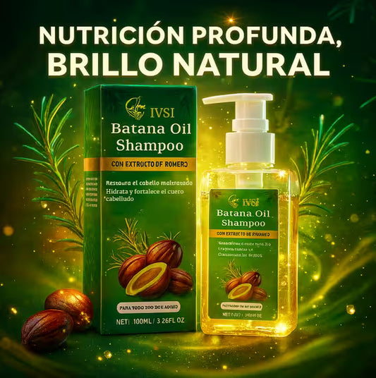 BATANA OIL SHAMPOO EL SECRETO NATURAL PARA UN CABELLO FUERTE, SUAVE Y RADIANTE